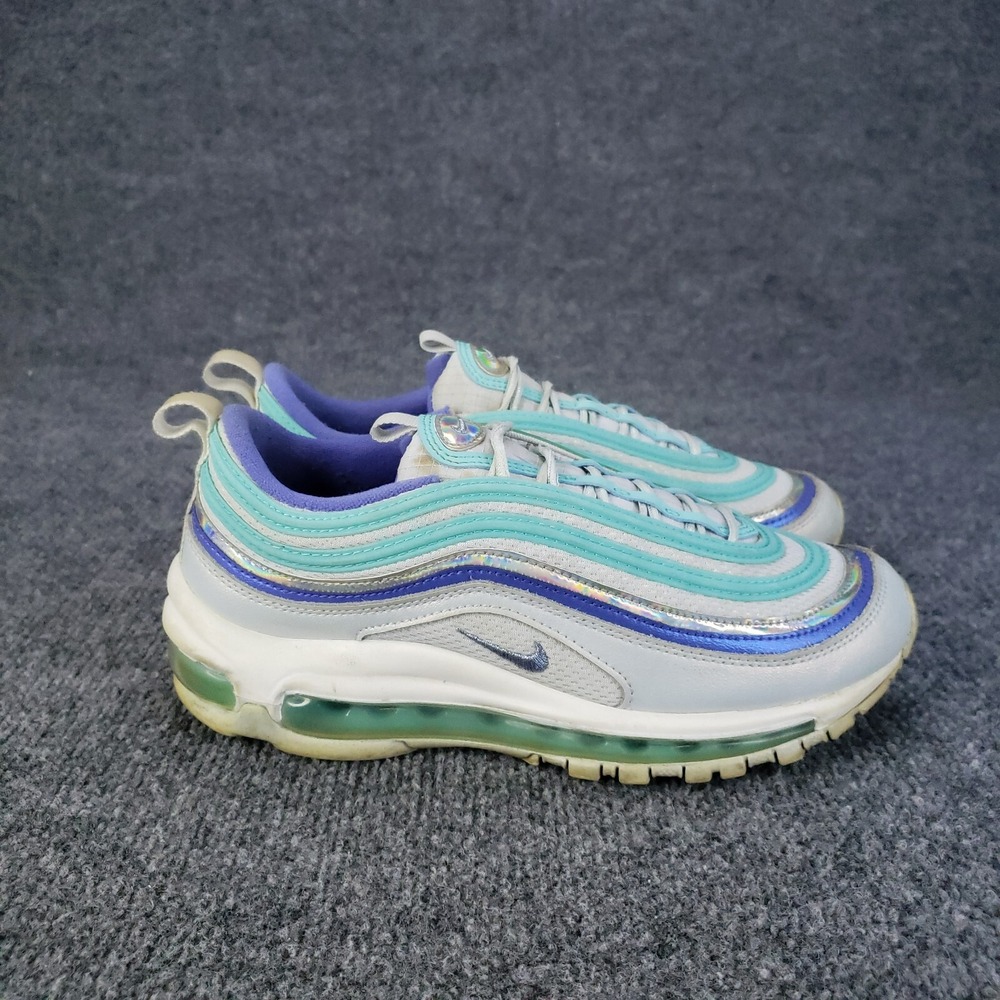 Nike Air‎ Max 97 GS Shoes Youth Kids Size 6Y White Blue Spruce Aura CT1965-400